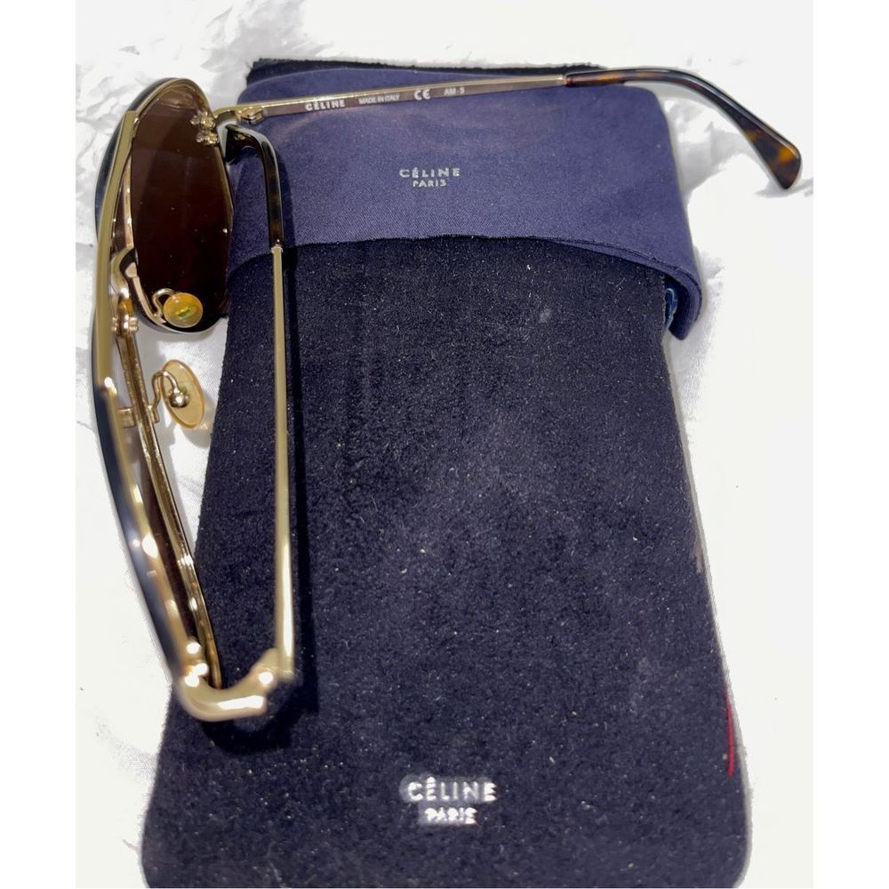 Celine Brown Aviator Sunglasses - Picture 6 of 9